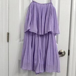 Allegra K purple chiffon romper